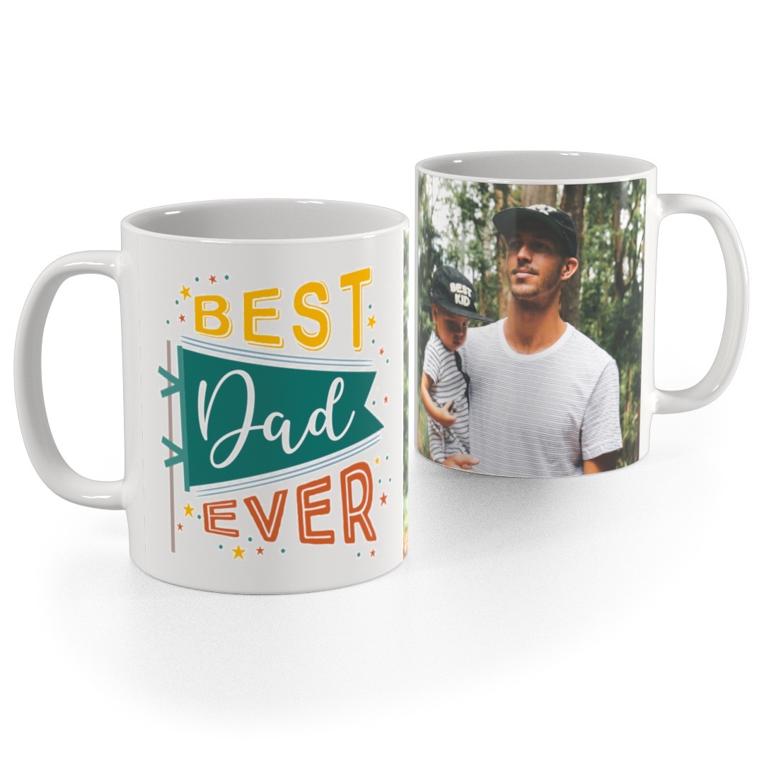 Custom Photo Mug for Father's Day Upload Your Image Create a Personalized Gift for Dad