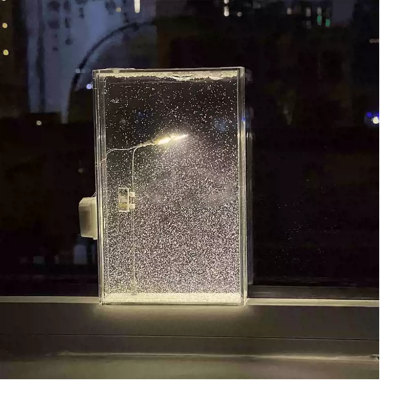 Snowy Night Night Light, Snowy Street Light, Handmade DIY Material Package, Birthday Gift for Girlfriend and Bestie
