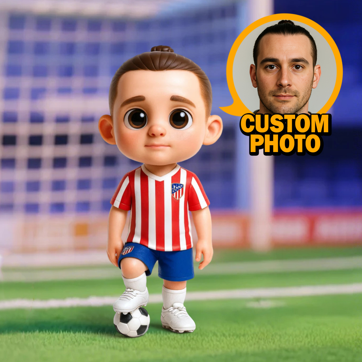 Personalized Ligue 1 Player Statue – 3D Printed Soccer Fan Gift