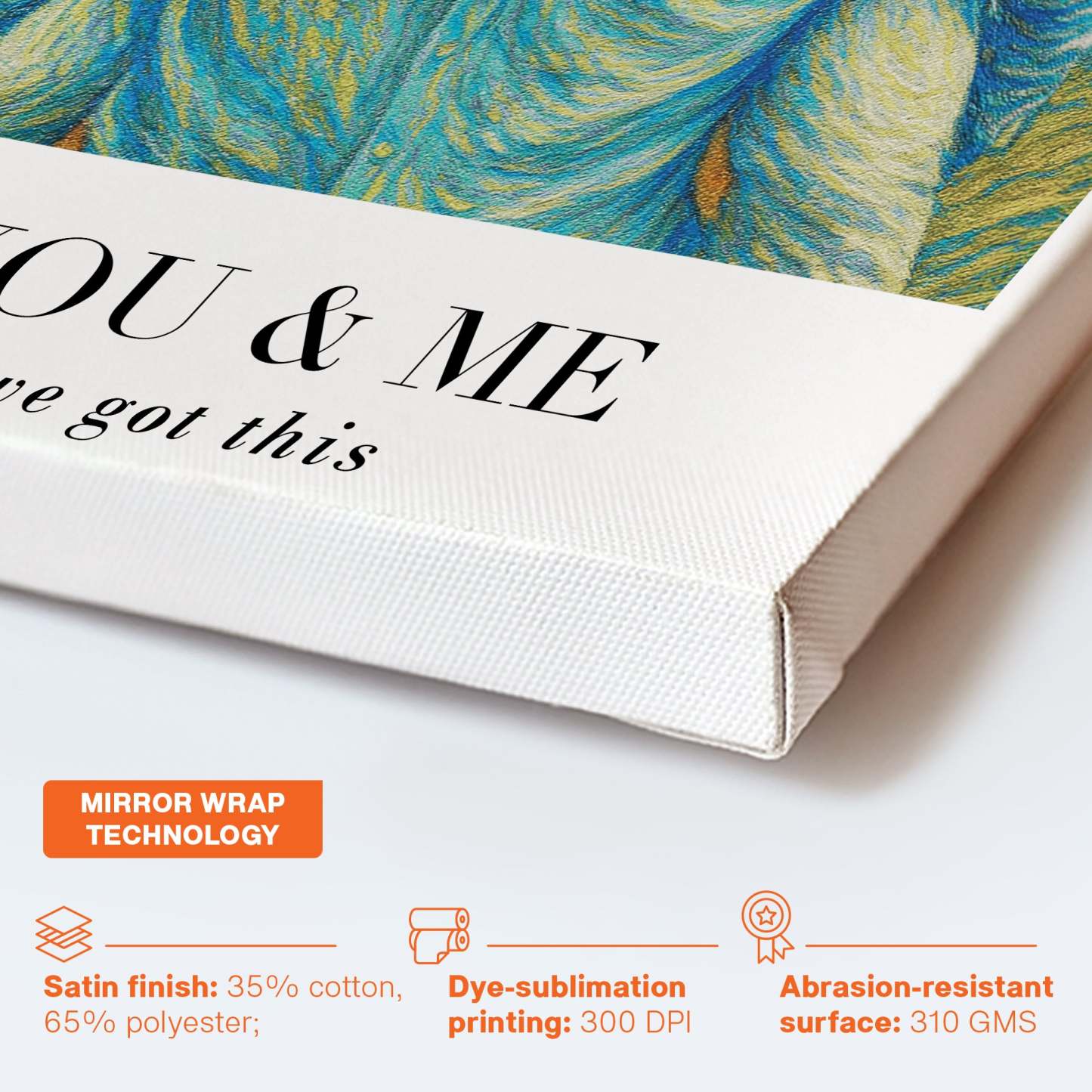 Van Gogh Wall Art You & Me We Got This - Personalized Photo Poster/Canvas