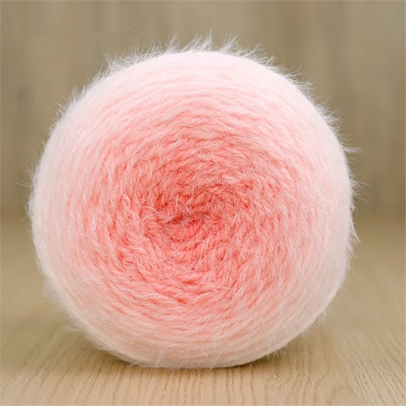 Knitted Gradient Bouquet Blanket DIY Material Kit Rose Bouquet Blanket With Yarn and Knitting Tools
