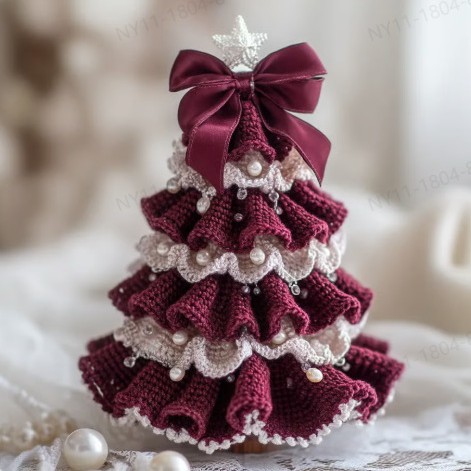 DIY Crochet Christmas Tree Kit Handmade Gift Crochet Decoration