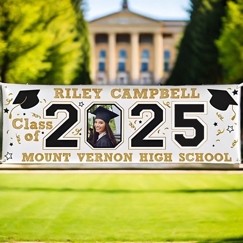 Graduate Photo Banner Custom Banner Celebrate Your Journey Honor Your