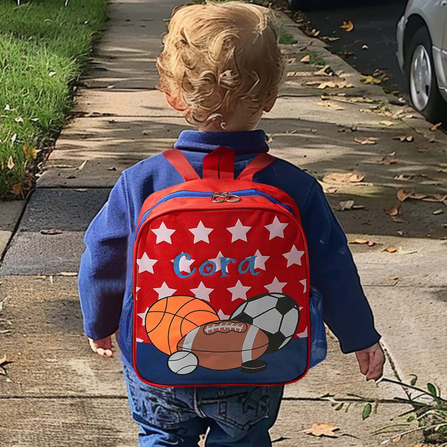 Personalized Name Embroidery Backpack Custom School Bags Back to School Gift for Kids - soufeeltest