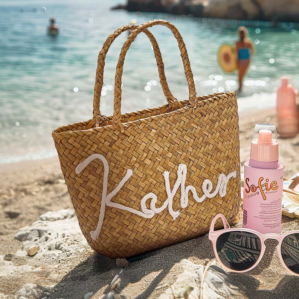 Personalized Handmade Bohemian Bucket Bag with Name Travel Beach Wedding Party Gift for Women - soufeelus