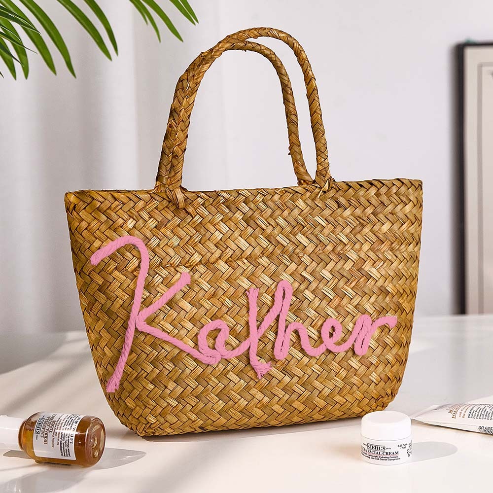 Personalized Handmade Bohemian Bucket Bag with Name Travel Beach Wedding Party Gift for Women - soufeelus