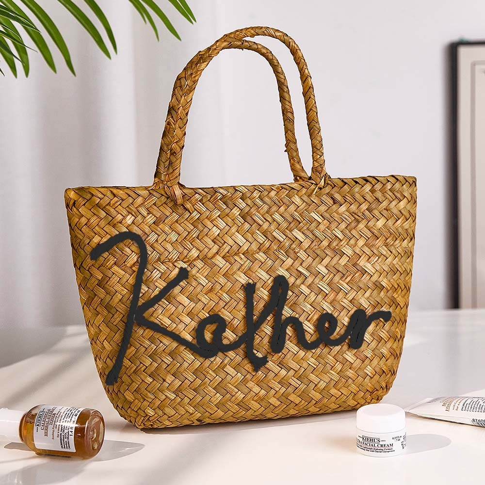 Personalized Handmade Bohemian Bucket Bag with Name Travel Beach Wedding Party Gift for Women - soufeelus