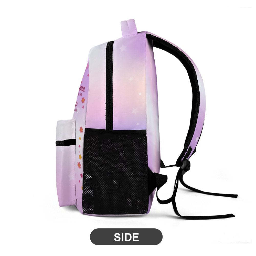 Personalized Name Backpack for Girls and Boys God Says I Am