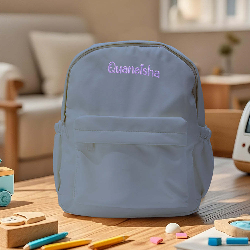 Personalized Name Embroidery Backpack Custom Rabbit Ear Backpack School Bags Gift for Kids - soufeeltest