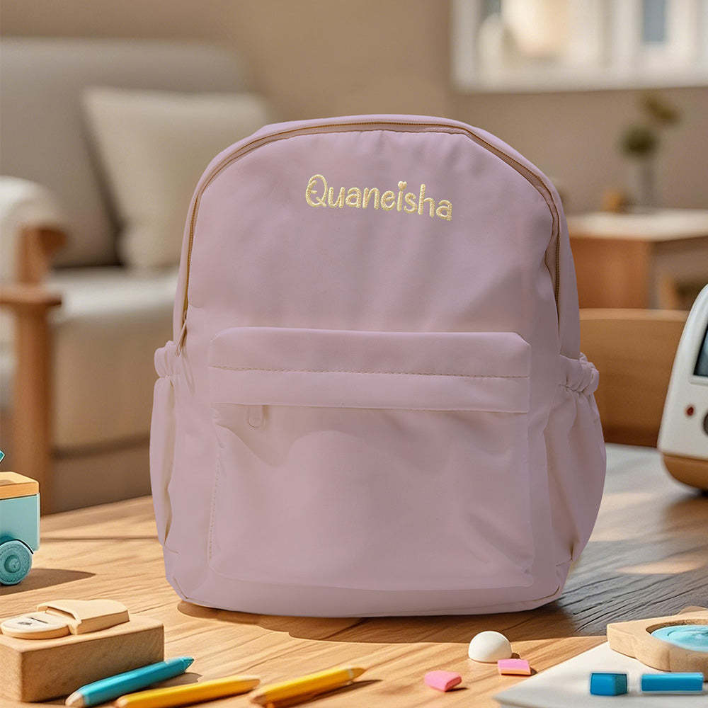 Personalized Name Embroidery Backpack Custom Rabbit Ear Backpack School Bags Gift for Kids - soufeeltest