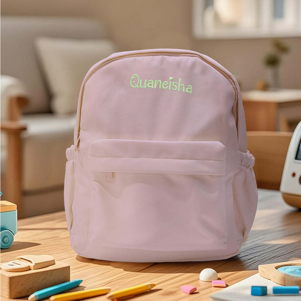 Personalized Name Embroidery Backpack Custom Rabbit Ear Backpack School Bags Gift for Kids - soufeeltest