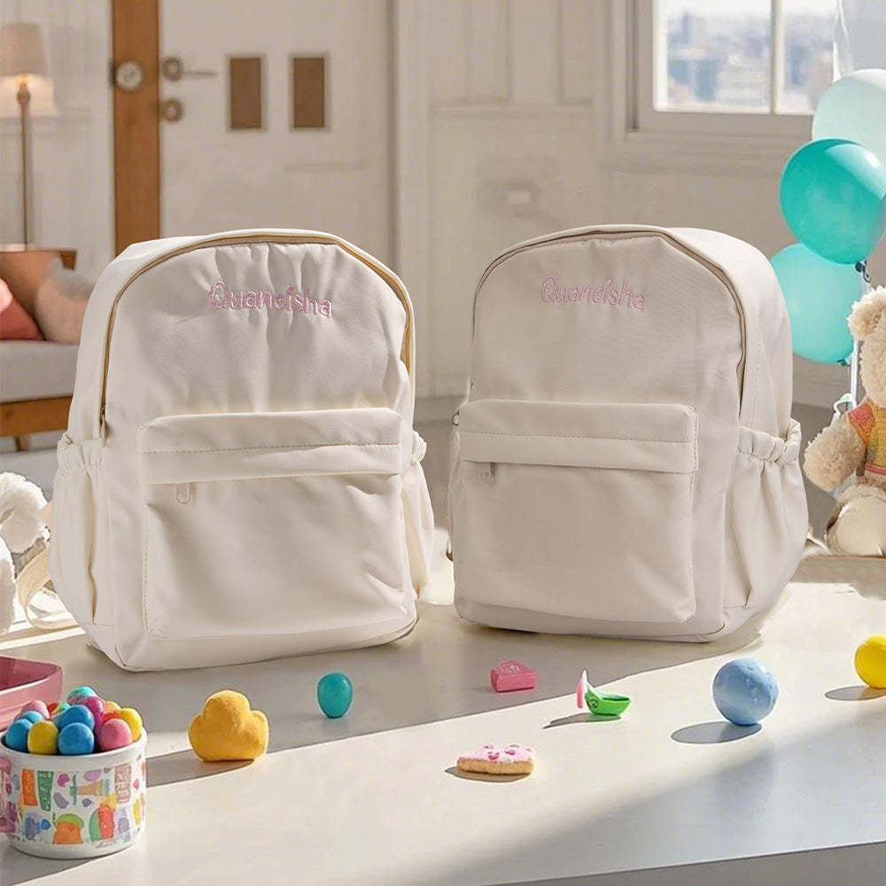 Personalized Name Embroidery Backpack Custom Rabbit Ear Backpack School Bags Gift for Kids - soufeeltest