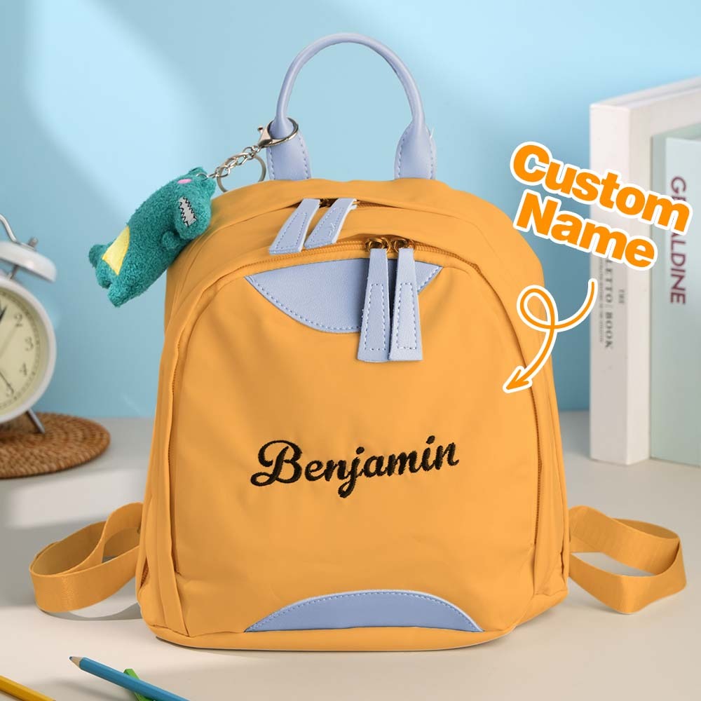 Personalized Name Embroidery Backpack Custom Mini Backpack School Bags Gift for Kids - soufeeltest