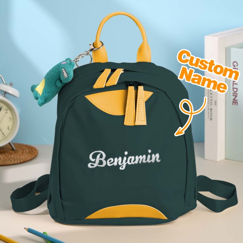 Personalized Name Embroidery Backpack Custom Mini Backpack School Bags Gift for Kids - soufeeltest
