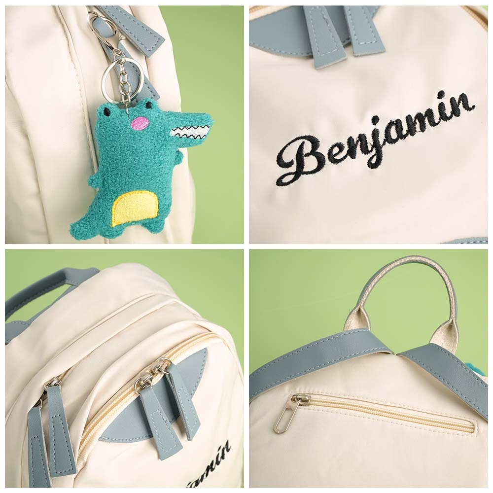 Personalized Name Embroidery Backpack Custom Mini Backpack School Bags Gift for Kids - soufeeltest
