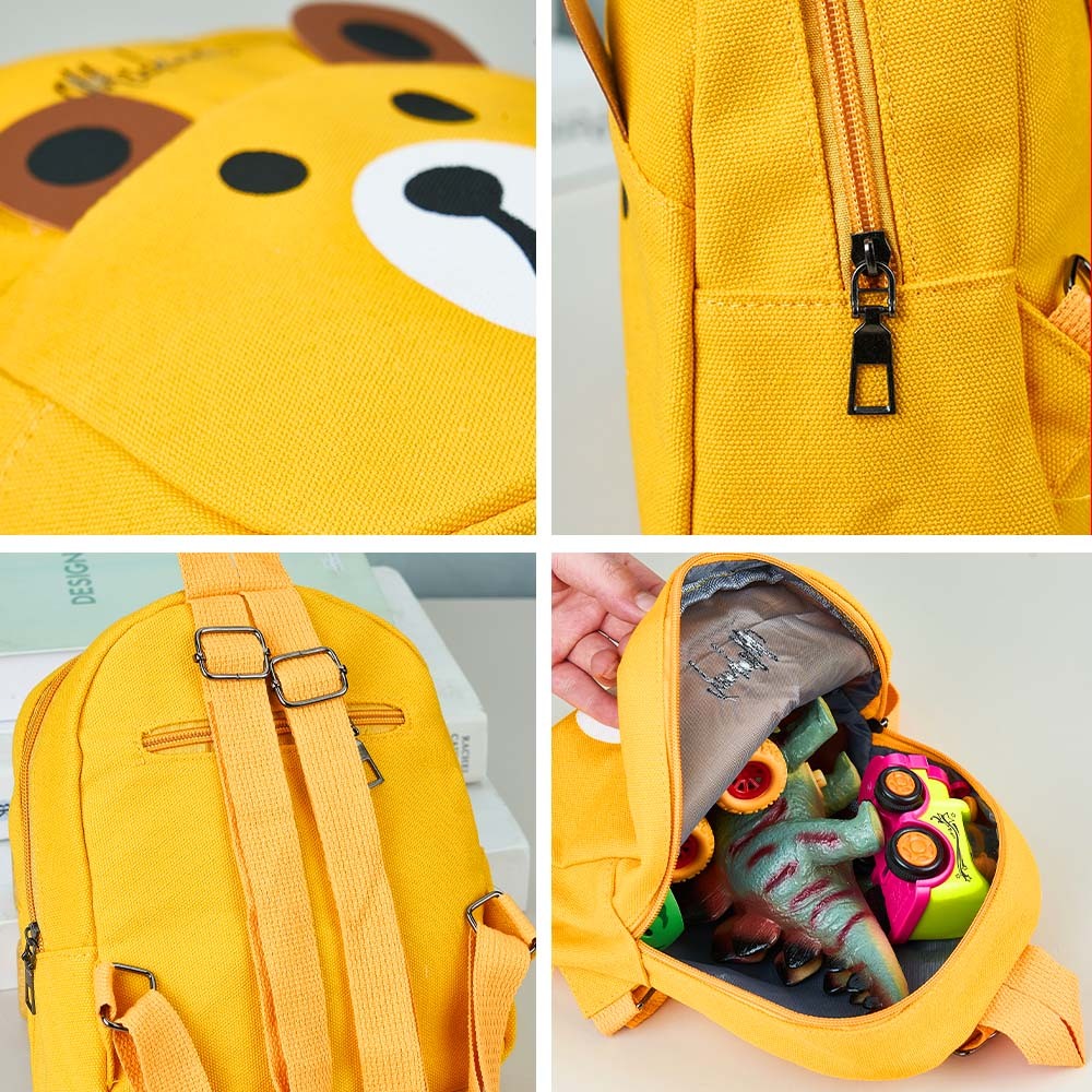 Personalized Name Embroidery Backpack Custom Mini Bear Backpack School Bags Gift for Kids - soufeeltest