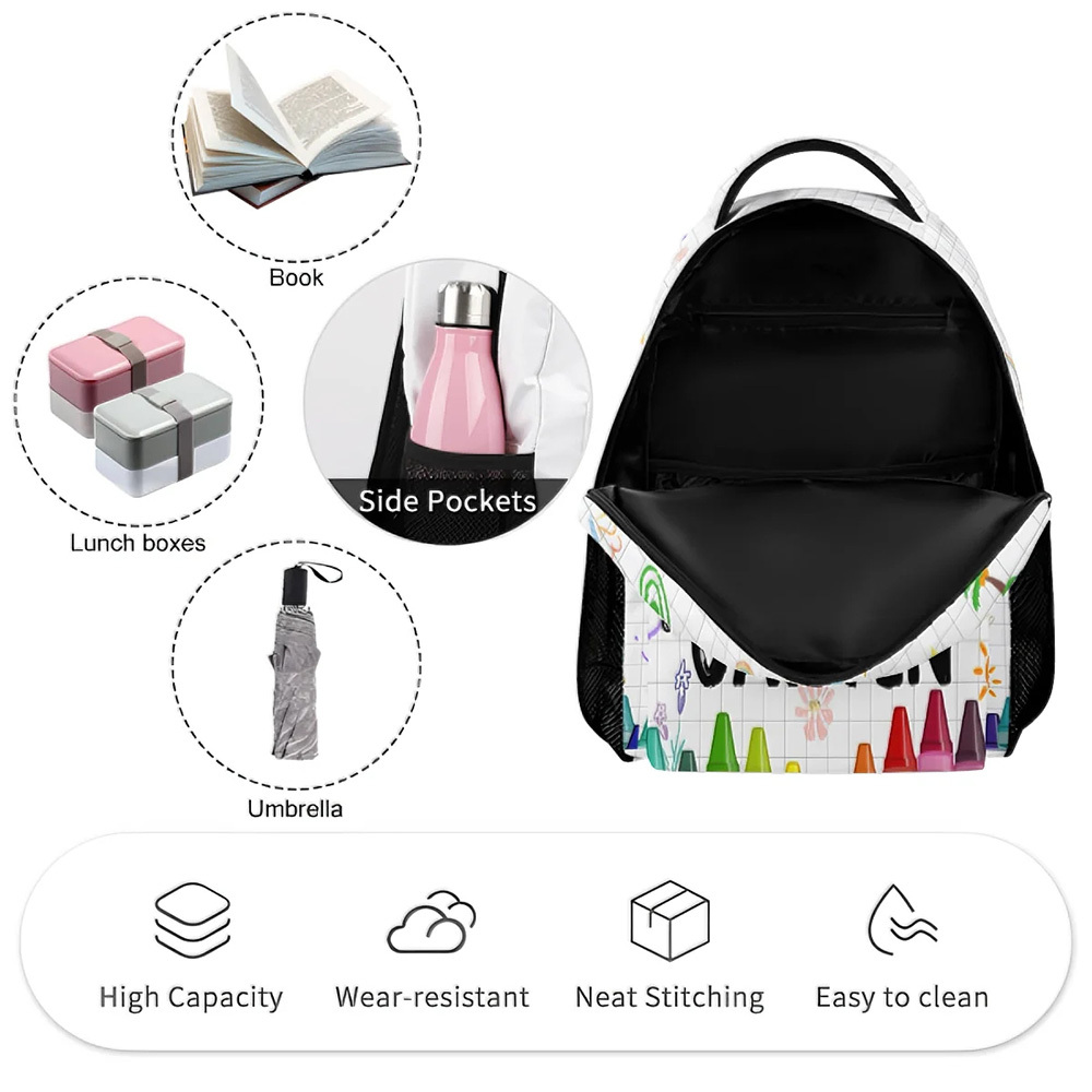 Custom Kid Backpack Custom School Kids Name Backpack Gift For Back To School First Day of School Gift for Student Son Daughter - soufeelus