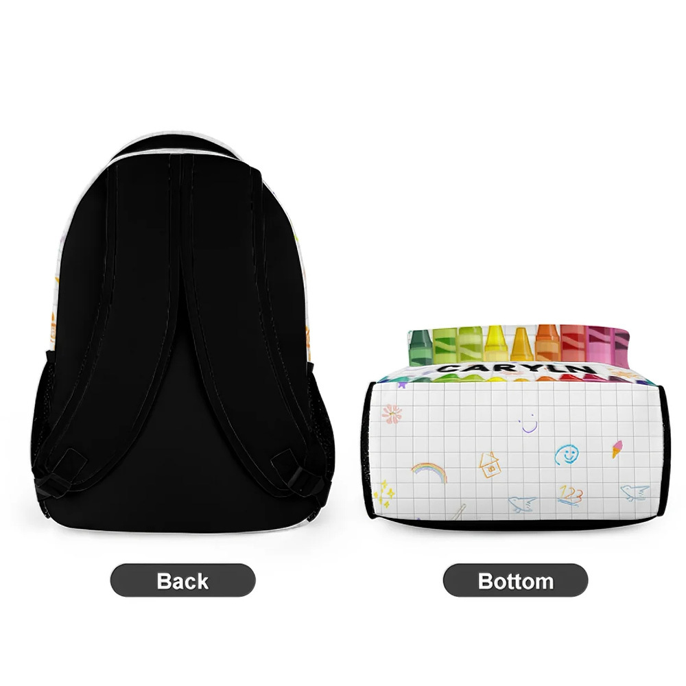 Custom Kid Backpack Custom School Kids Name Backpack Gift For Back To School First Day of School Gift for Student Son Daughter - soufeelus