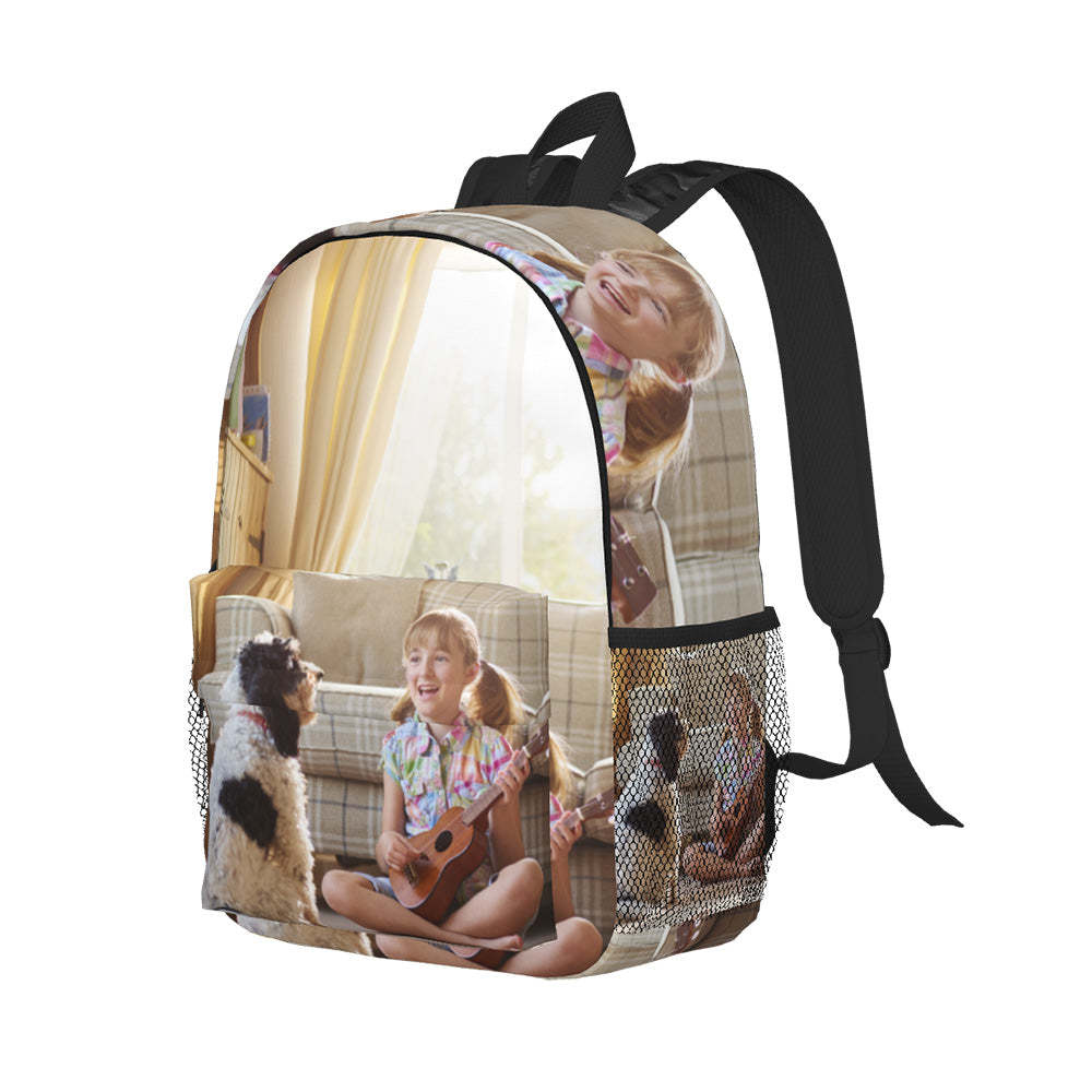 Custom Photo Backpack Personalised School Bag for Kids - soufeeltest