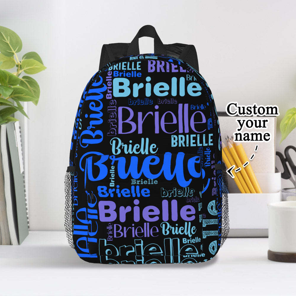 Custom Backpack Personalised Name Design School Bag - soufeeltest