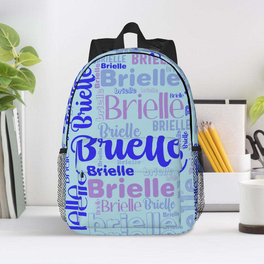 Custom Backpack Personalised Name Design School Bag - soufeeltest