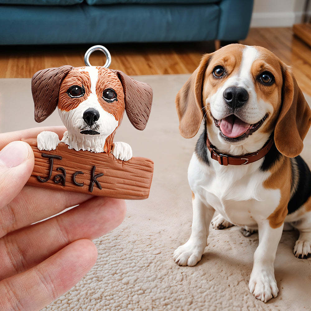 Custom Pet Fridge Magnets Handcrafted Personalized Clay Refrigerator Decor for Pet Lovers - soufeelus