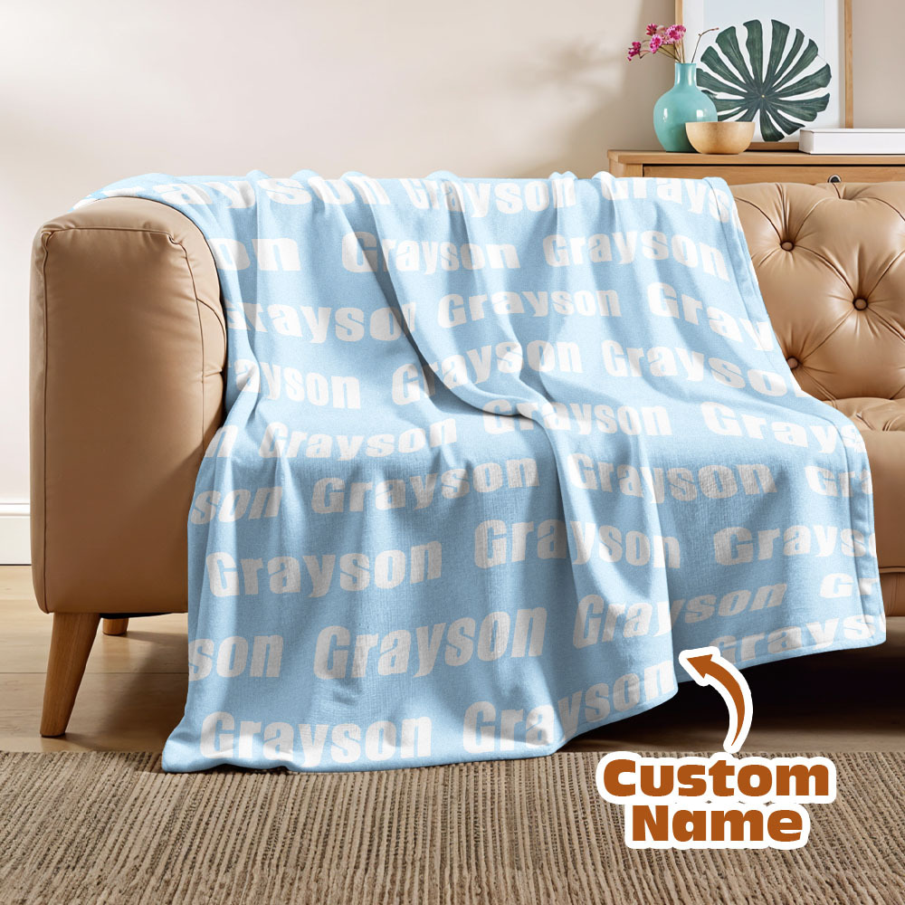 High Quality Personalized Super Soft Name Family Blanket