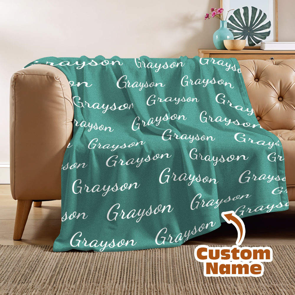 High Quality Personalized Super Soft Name Family Blanket