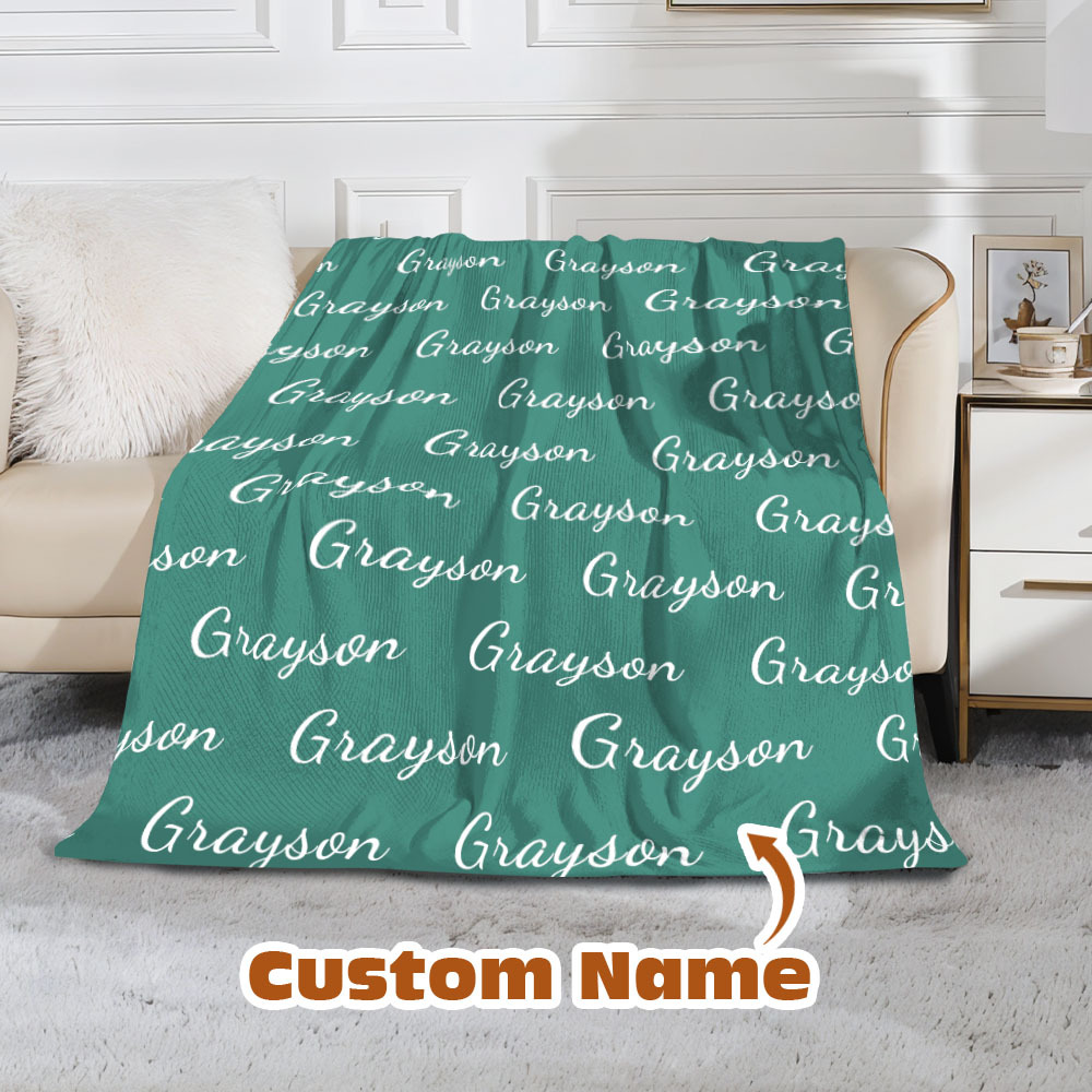 High Quality Personalized Super Soft Name Family Blanket