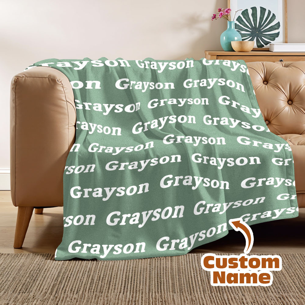 High Quality Personalized Super Soft Name Family Blanket