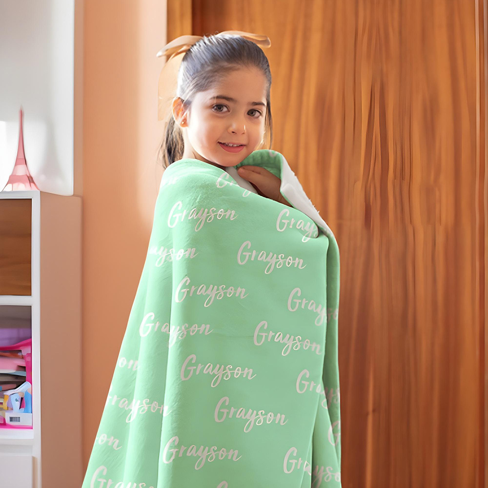 High Quality Personalized Super Soft Name Family Blanket