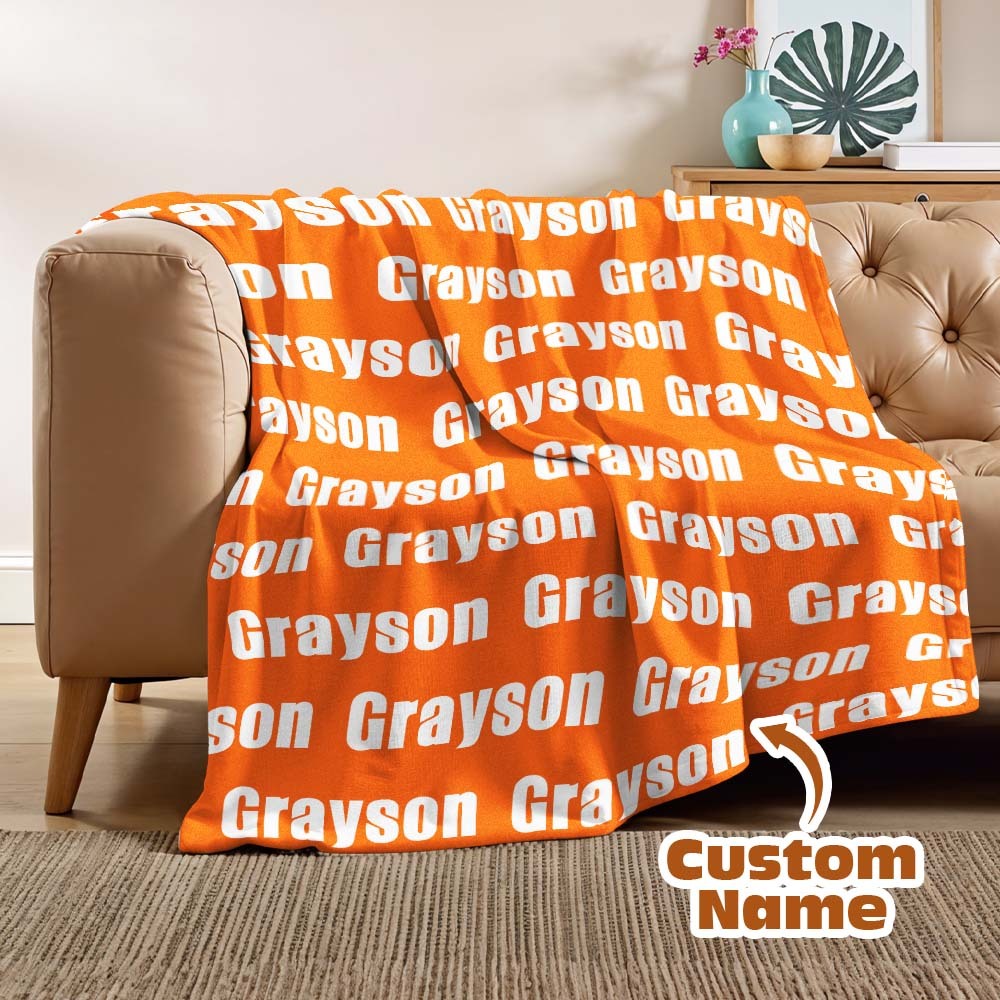 High Quality Personalized Super Soft Name Family Blanket