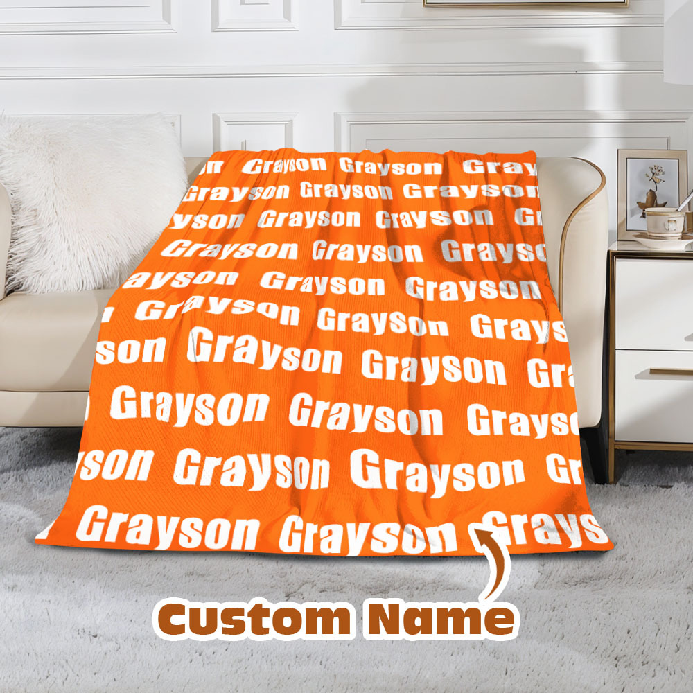 High Quality Personalized Super Soft Name Family Blanket