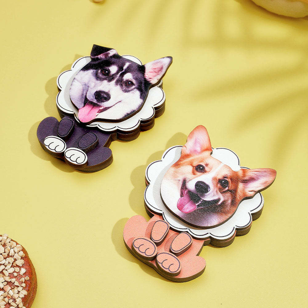 Personalized Pet Portrait Fridge Magnets Dog Refrigerator Magnet Home Decoration Gift for Pet Lover - soufeelus