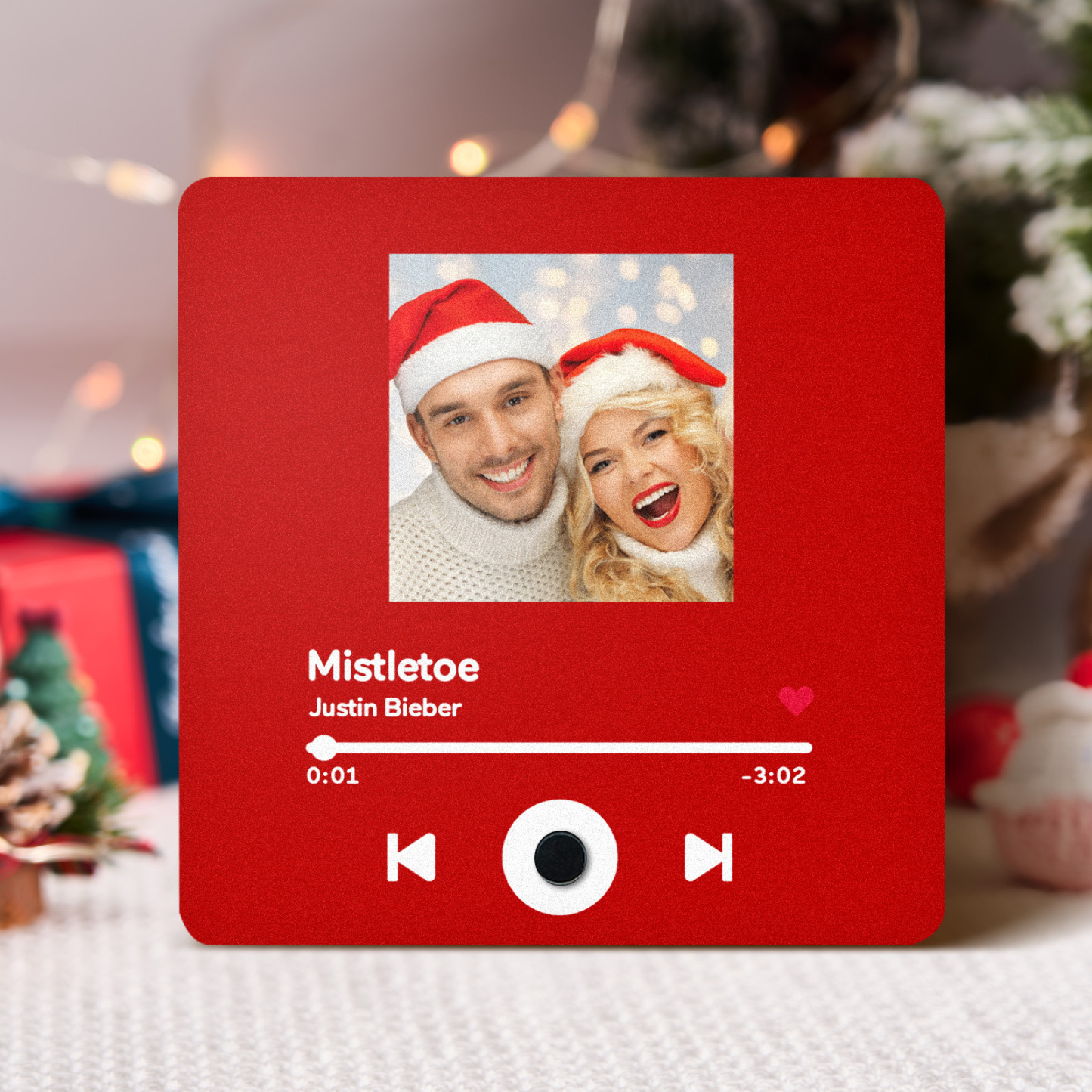 Customized Album Fridge Magnet Personalized Music Fridge Magnet Can Play Songs Christmas Gifts Family Gifts - soufeelus