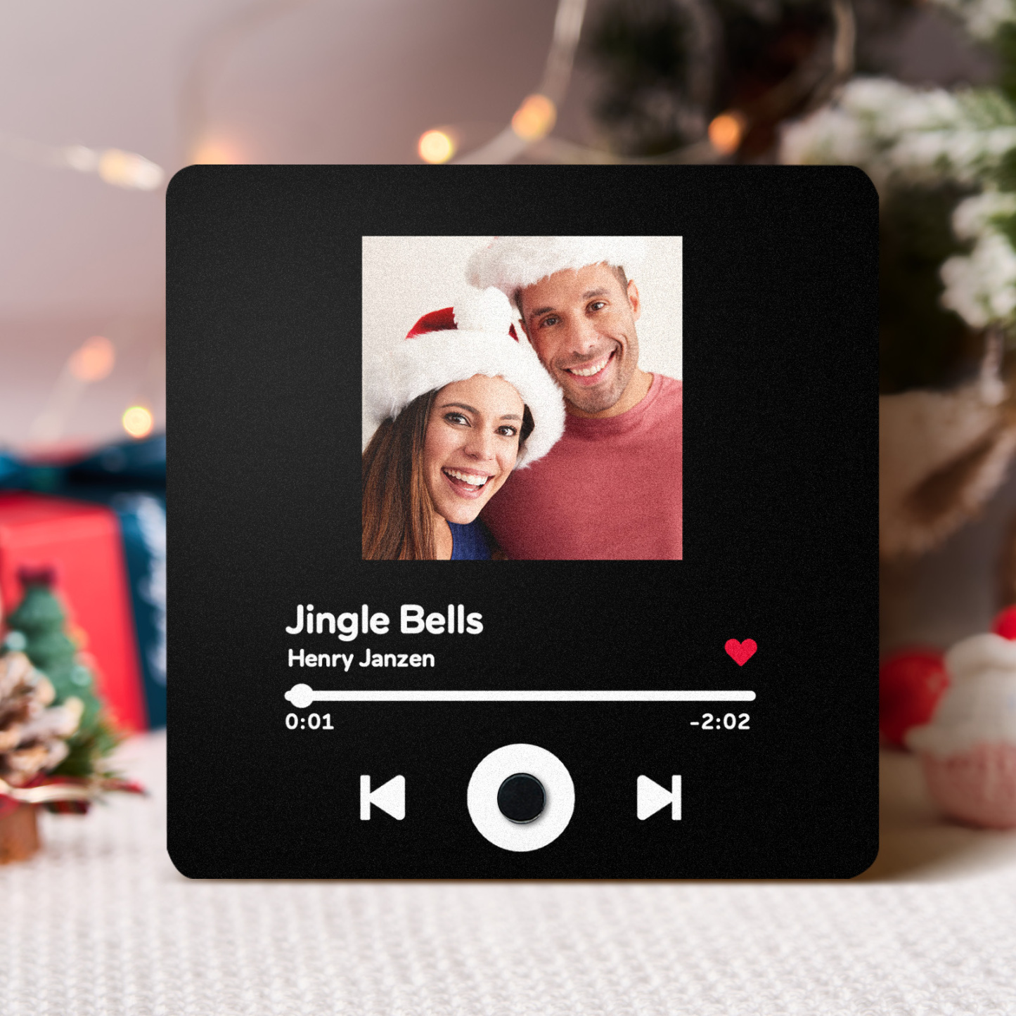 Customized Album Fridge Magnet Personalized Music Fridge Magnet Can Play Songs Christmas Gifts Family Gifts - soufeelus