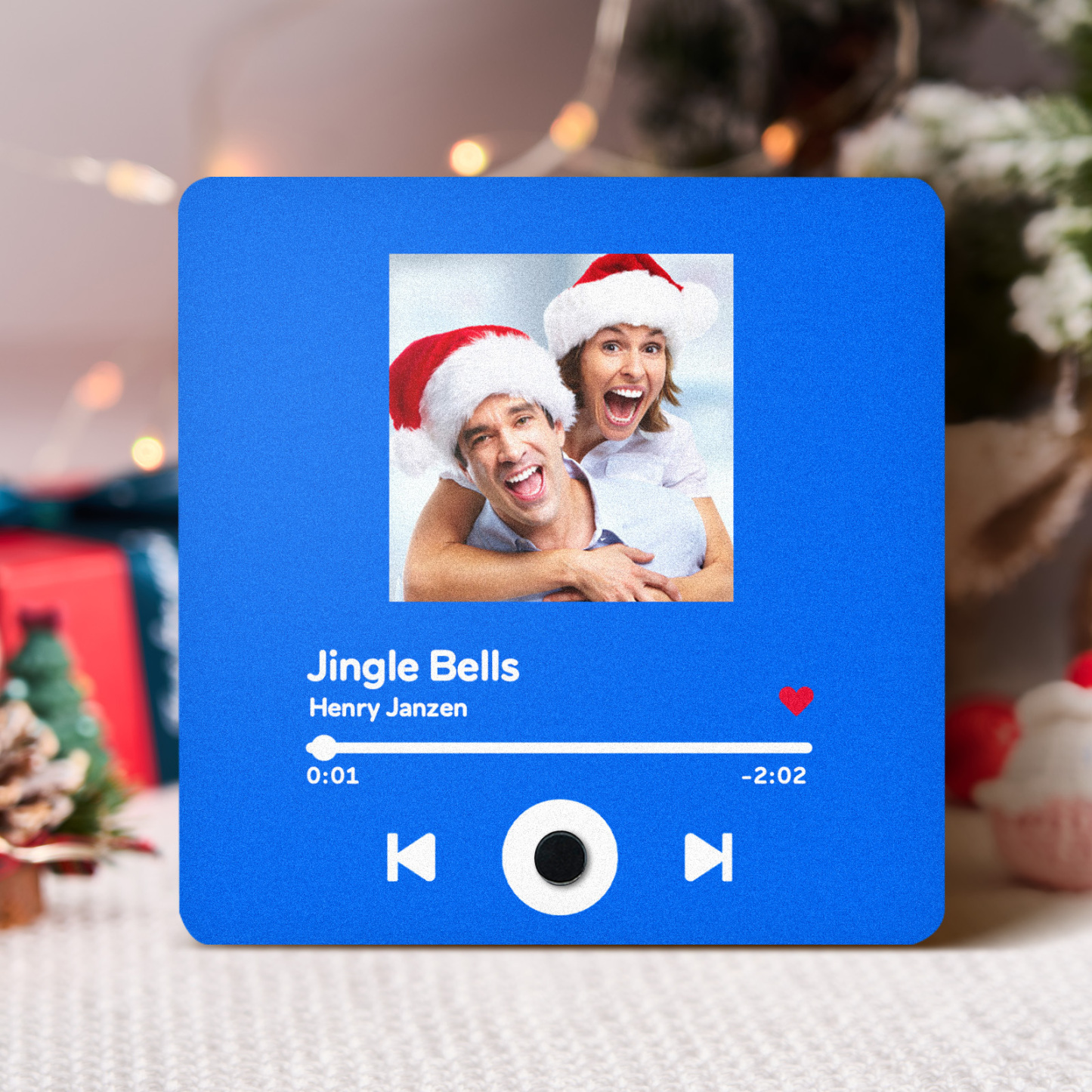 Customized Album Fridge Magnet Personalized Music Fridge Magnet Can Play Songs Christmas Gifts Family Gifts - soufeelus