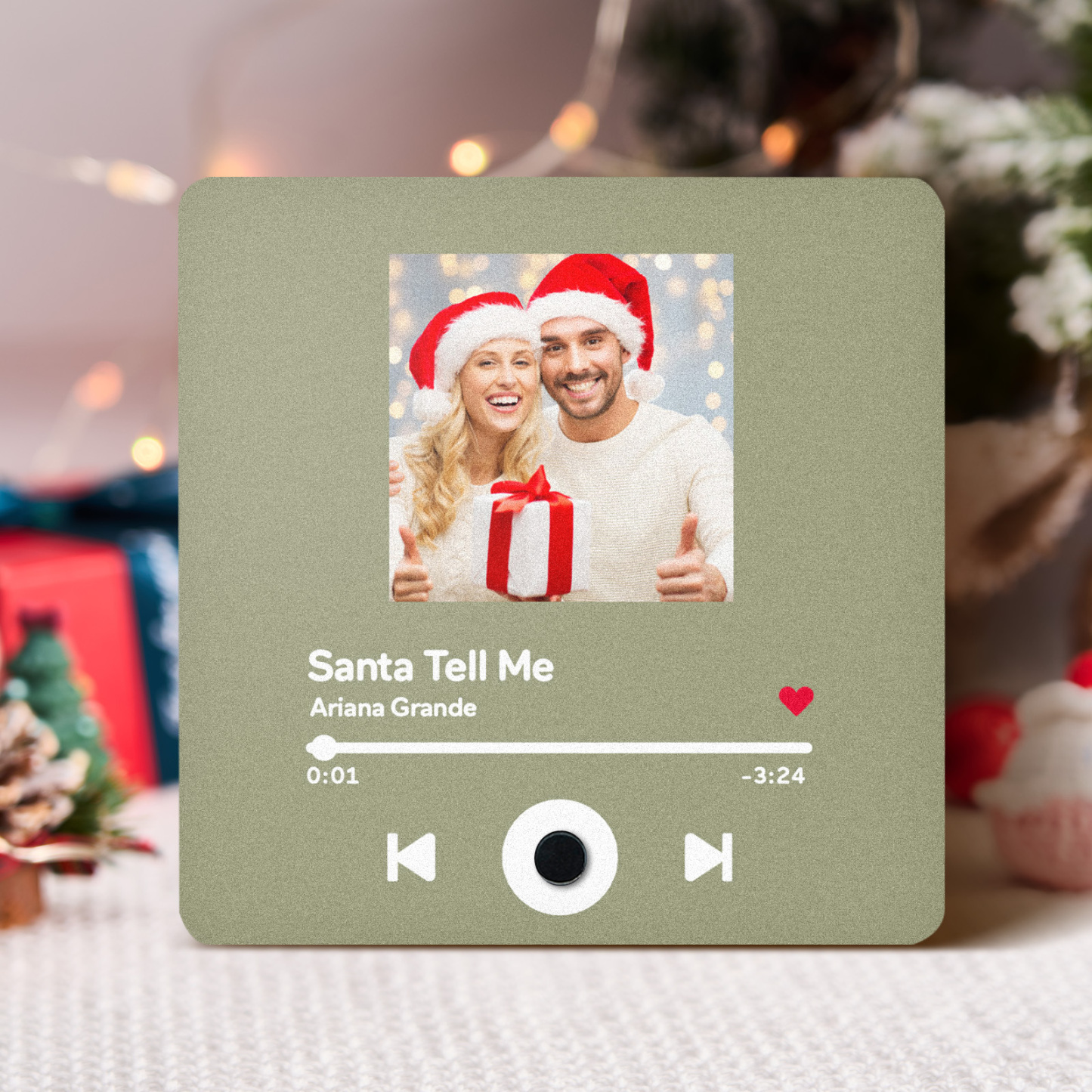 Customized Album Fridge Magnet Personalized Music Fridge Magnet Can Play Songs Christmas Gifts Family Gifts - soufeelus