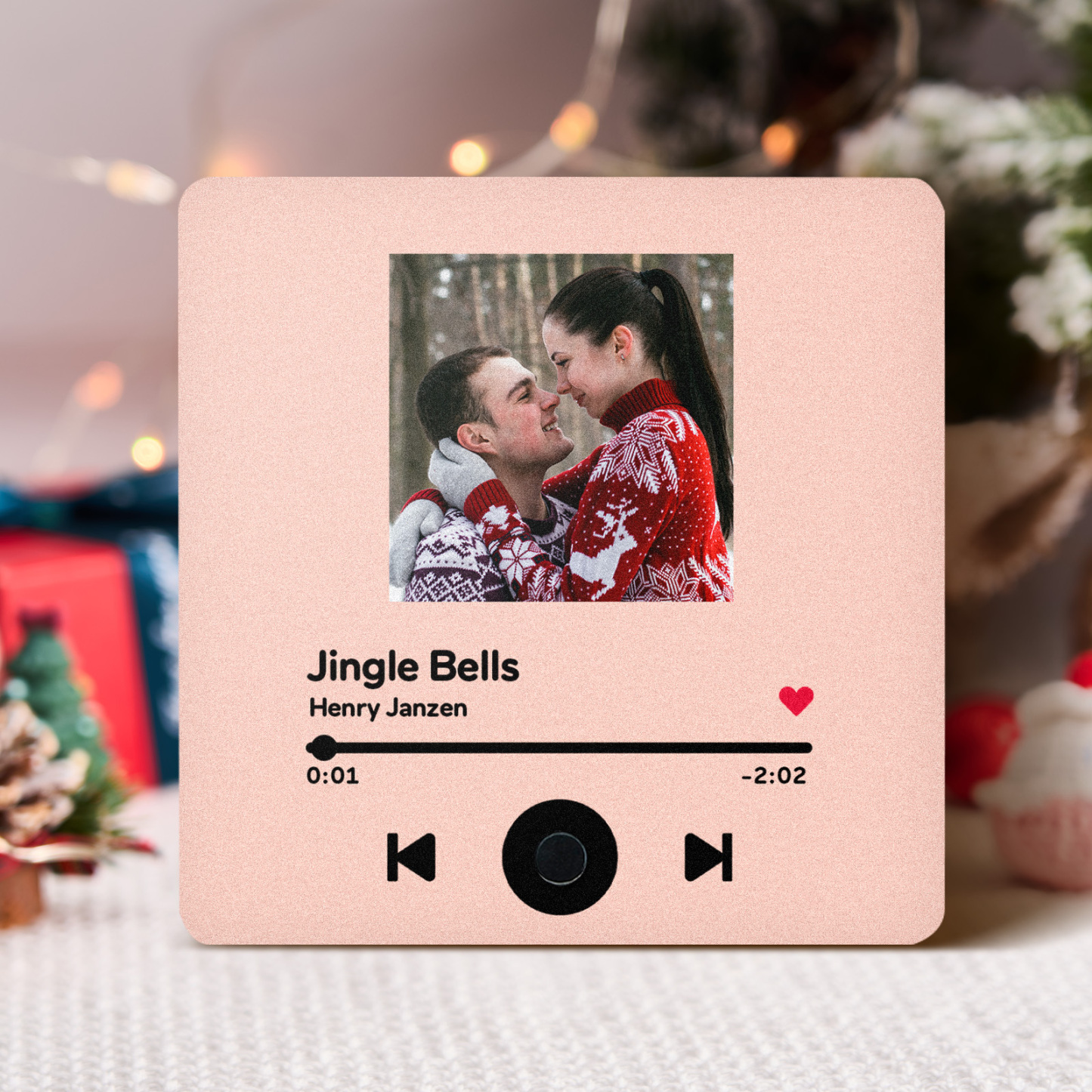 Customized Album Fridge Magnet Personalized Music Fridge Magnet Can Play Songs Christmas Gifts Family Gifts - soufeelus
