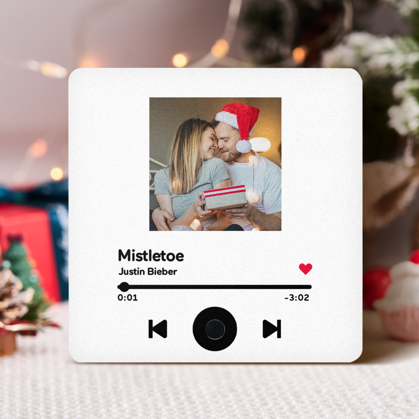 Customized Album Fridge Magnet Personalized Music Fridge Magnet Can Play Songs Christmas Gifts Family Gifts - soufeelus