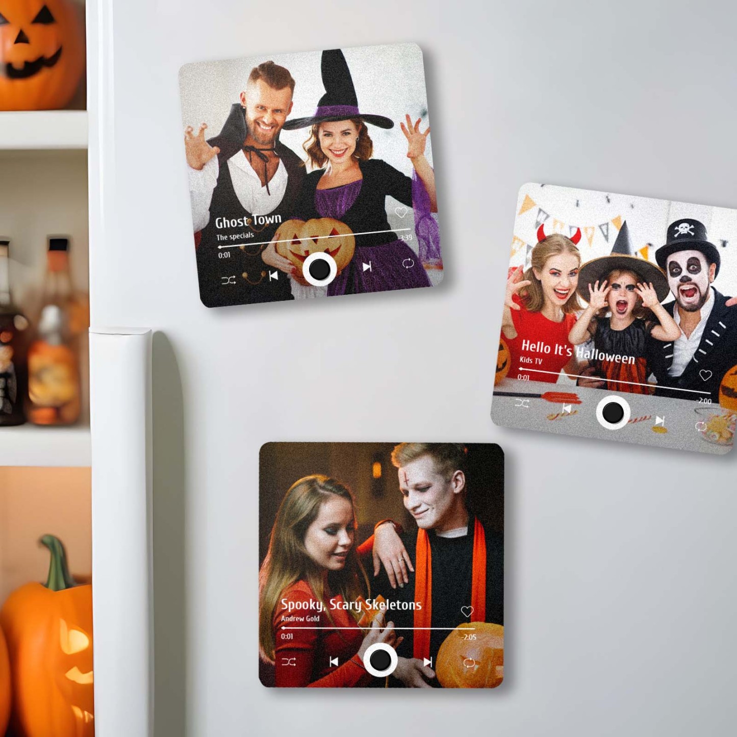 Customized Album Fridge Magnet Personalized Music Fridge Magnet Halloween Gifts Family Gifts - soufeelus