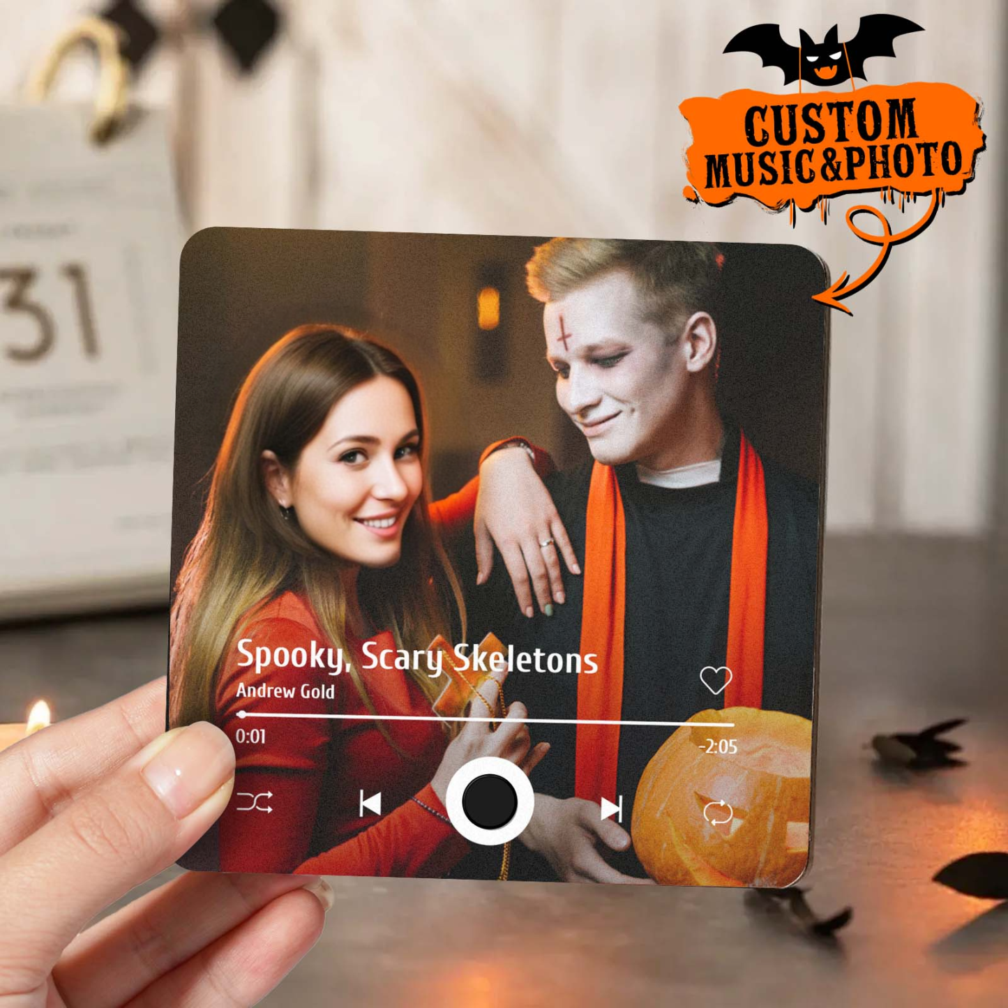 Customized Album Fridge Magnet Personalized Music Fridge Magnet Halloween Gifts Family Gifts