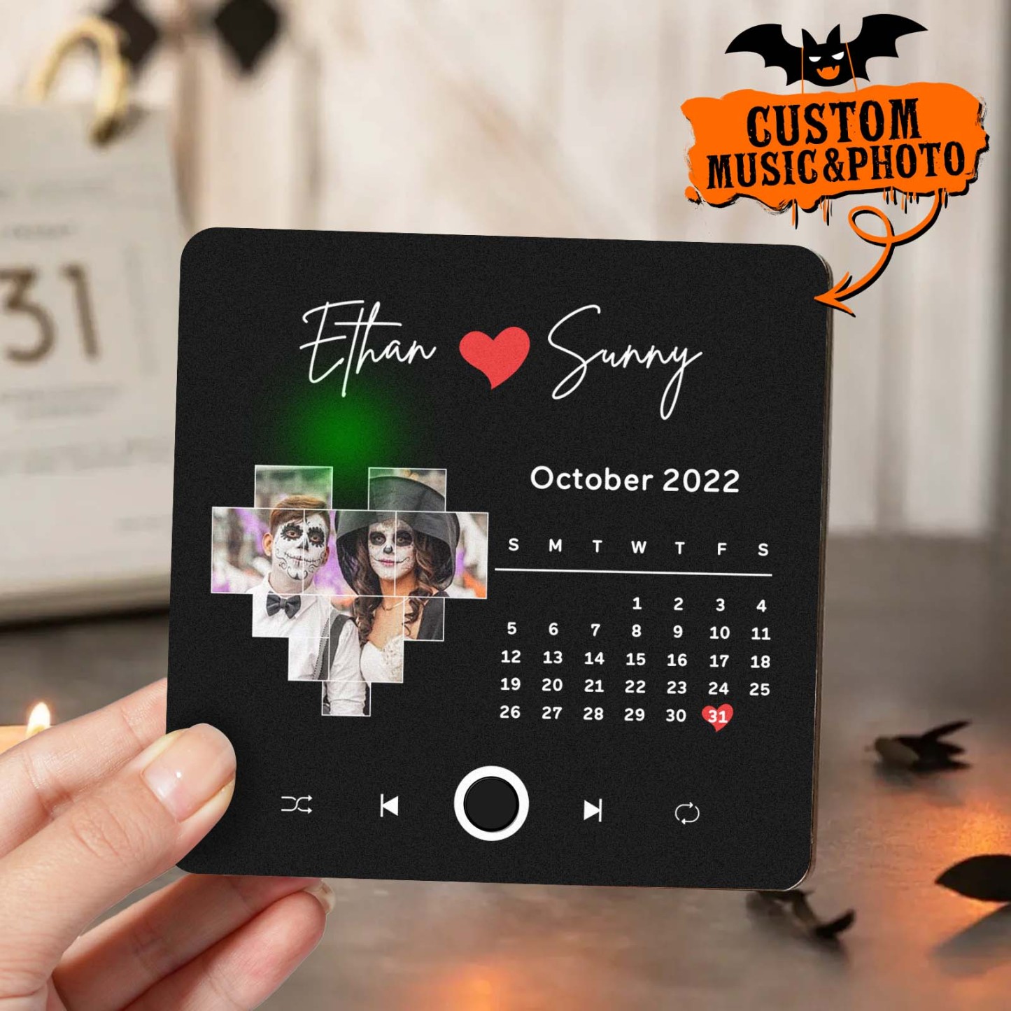 Customized Album Fridge Magnet Personalized Music Fridge Magnet Halloween Gifts Family Gifts - soufeelus