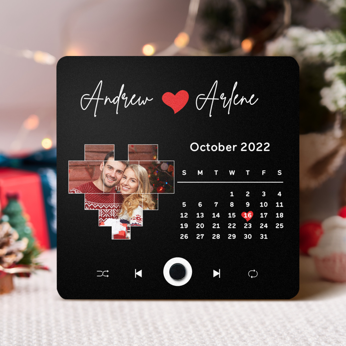 Customized Album Fridge Magnet Personalized Music Fridge Magnet Can Play Songs Christmas Gifts Family Gifts - soufeelus