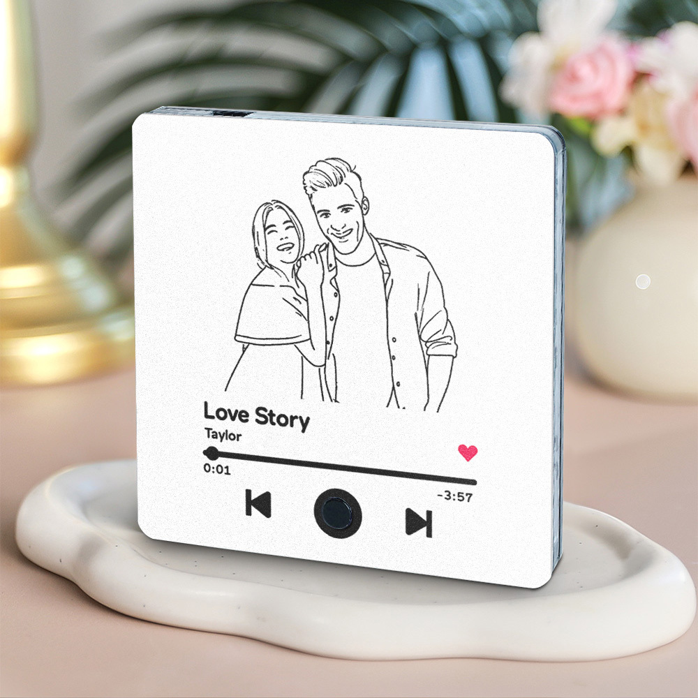 Customized Album Fridge Magnet Personalized Music Fridge Magnet Can Play Songs and Adjust Volume