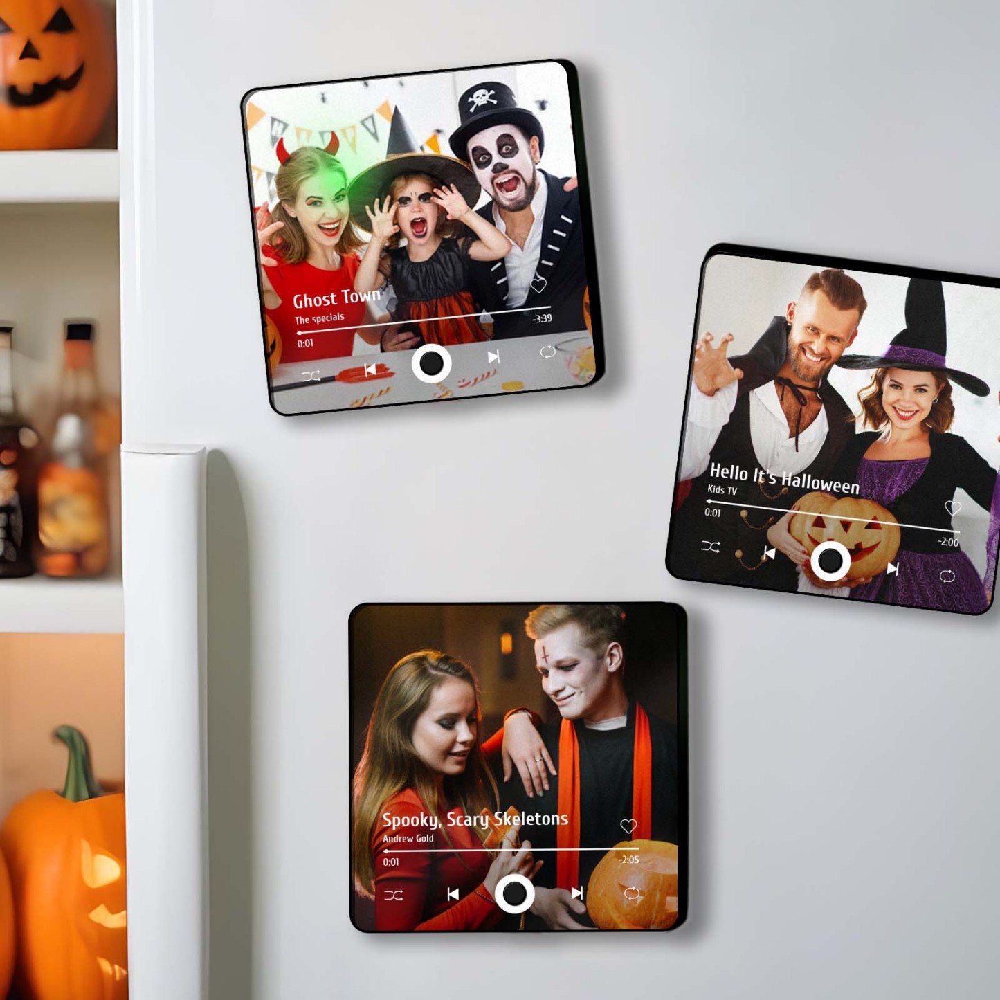 Customized Album Fridge Magnet Personalized Music Fridge Magnet Halloween Gifts Family Gifts - soufeelus