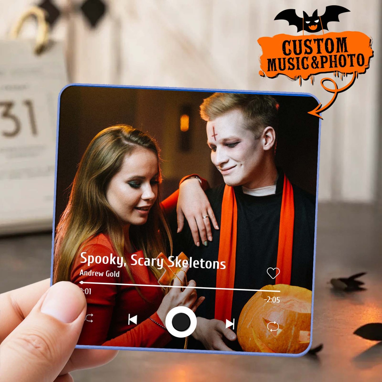 Customized Album Fridge Magnet Personalized Music Fridge Magnet Halloween Gifts Family Gifts - soufeelus