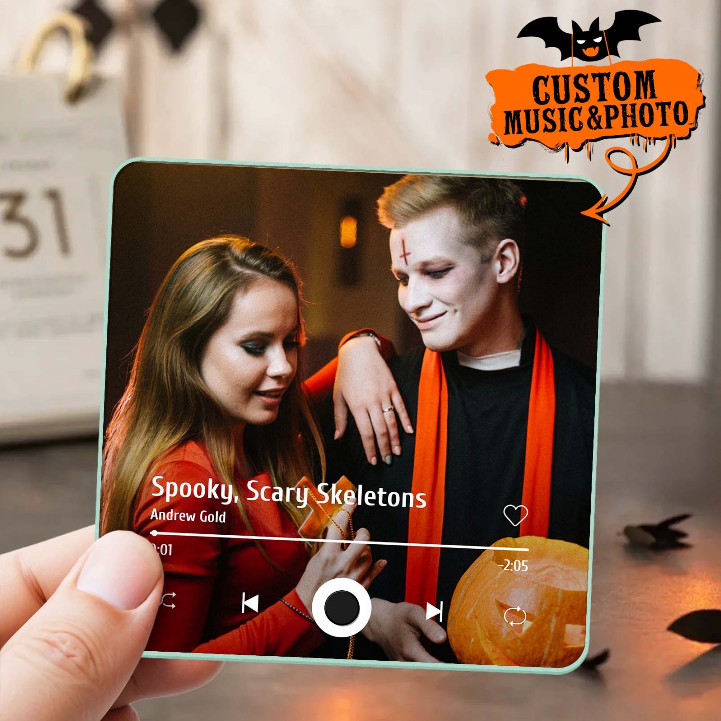 Customized Album Fridge Magnet Personalized Music Fridge Magnet Halloween Gifts Family Gifts - soufeelus