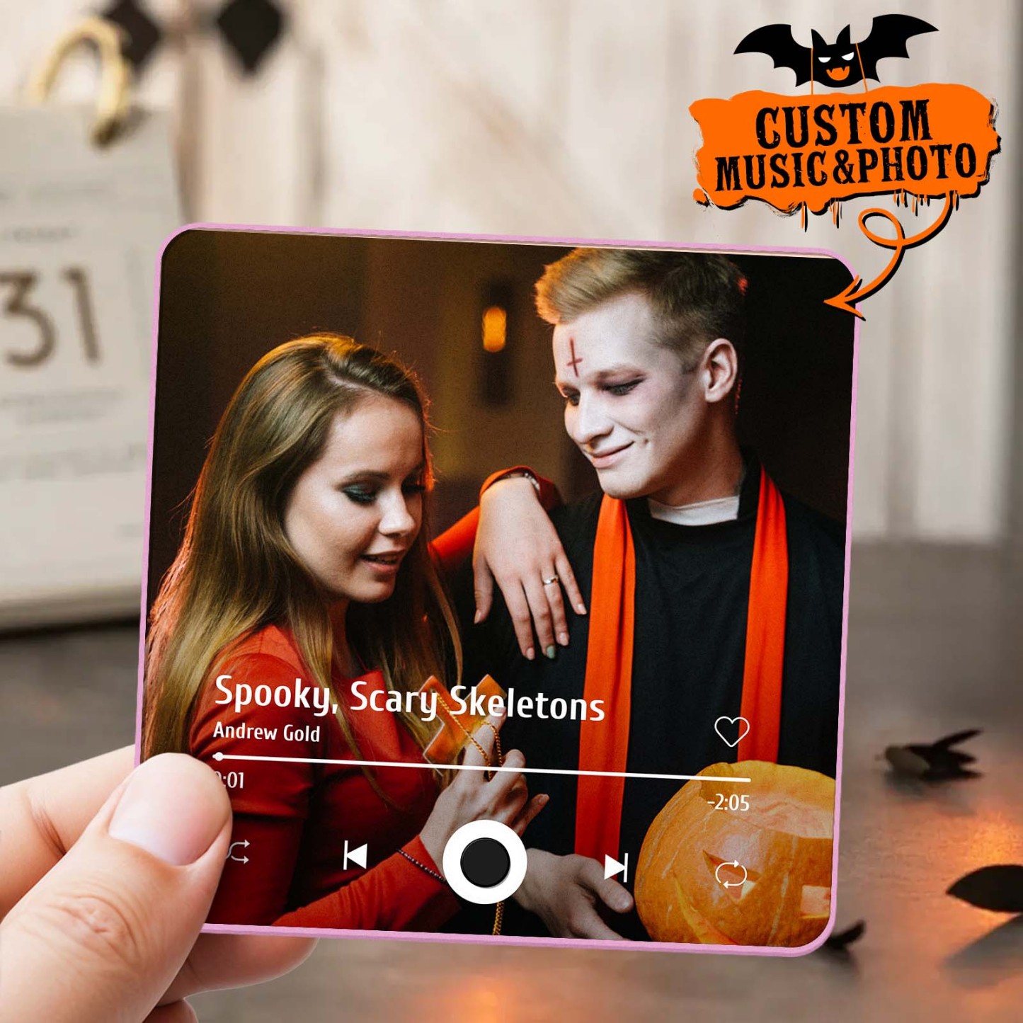 Customized Album Fridge Magnet Personalized Music Fridge Magnet Halloween Gifts Family Gifts - soufeelus