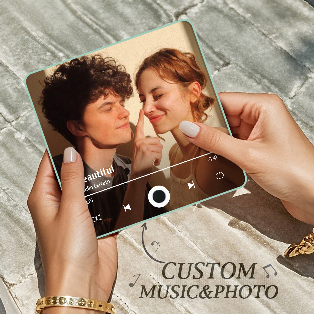 Personalized Photo Album Fridge Magnet Music Wall Photo Sticker Music Movement That Can Be Played Without Cell Phone